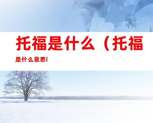 托福是什么(托福是什么意思)