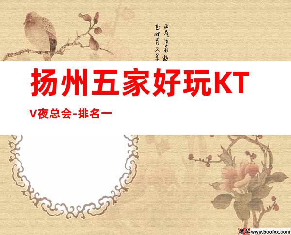 扬州五家好玩KTV夜总会-排名一览消费地址明细 – 扬州宝应商务KTV