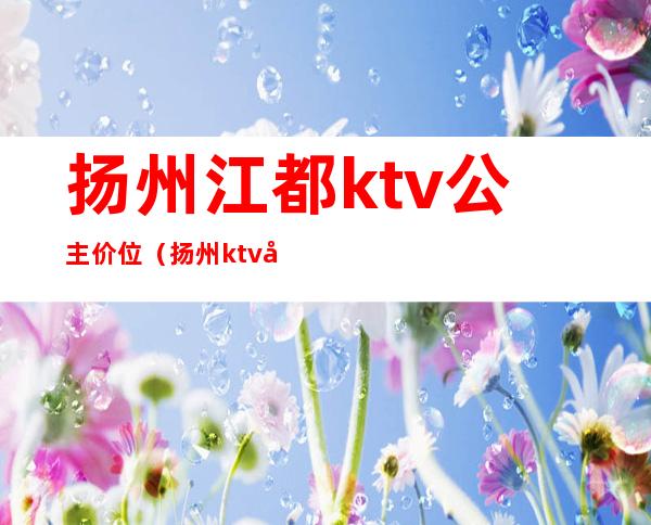 扬州江都ktv公主价位(扬州ktv公主多少钱)