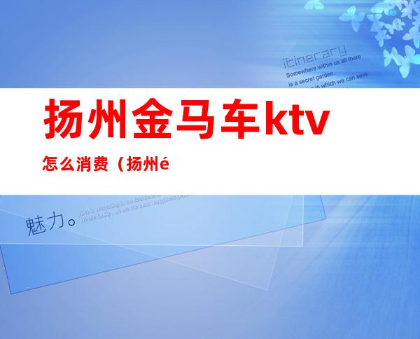 扬州金马车ktv怎么消费（扬州金马车ktv怎么消费便宜）
