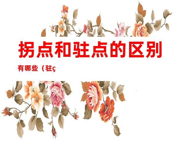 拐点和驻点的区别有哪些（驻点与拐点的区别与联系）