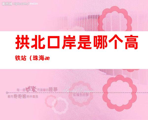 拱北口岸是哪个高铁站(珠海拱北口岸是哪个高铁站)