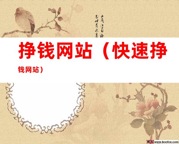 挣钱网站（快速挣钱网站）