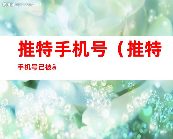 推特手机号(推特手机号已被使用怎么办)