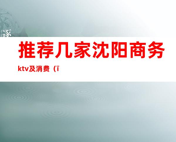 推荐几家沈阳商务ktv及消费()