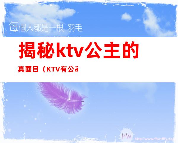 揭秘ktv公主的真面目(KTV有公主吗)