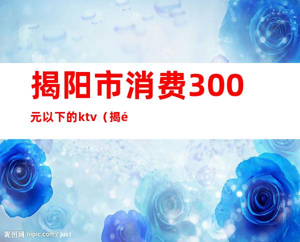 揭阳市消费300元以下的ktv(揭阳消费水平高吗)