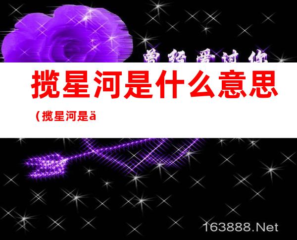 揽星河是什么意思（揽星河是什么意思?）