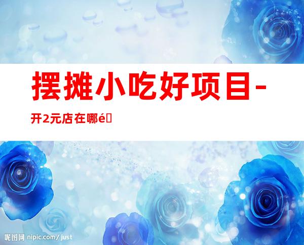 摆摊小吃好项目-开2元店在哪里进货?