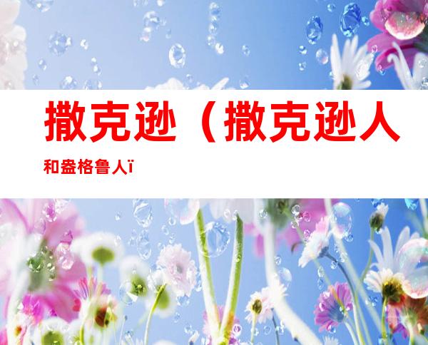 撒克逊(撒克逊人和盎格鲁人)