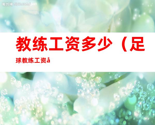 教练工资多少(足球教练工资多少)
