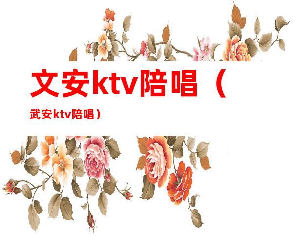 文安ktv陪唱(武安ktv陪唱)