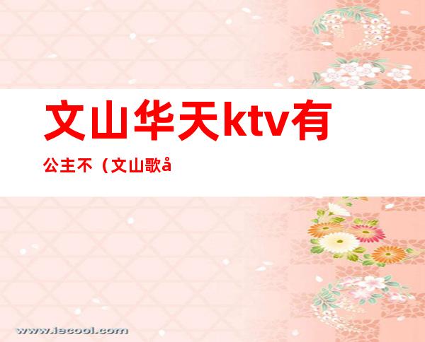 文山华天ktv有公主不(文山歌唱天下ktv)