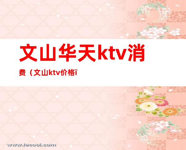 文山华天ktv消费(文山ktv价格)