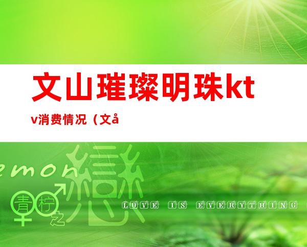 文山璀璨明珠ktv消费情况（文山璀璨明珠ktv消费情况怎么样）