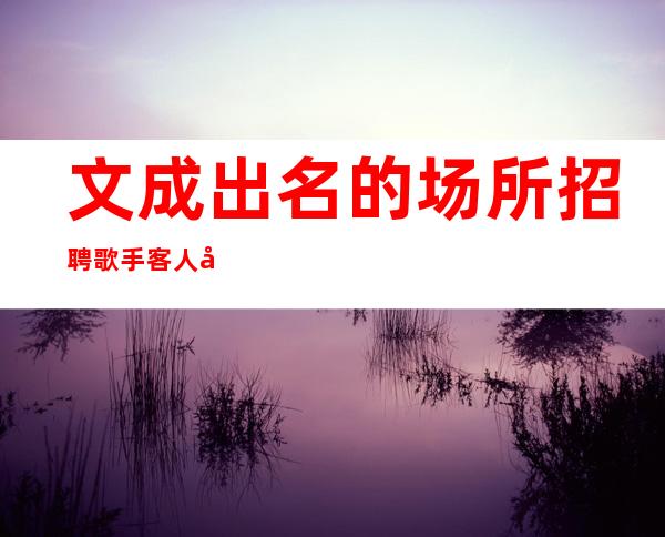 文成出名的场所招聘歌手/客人喝酒不厉害/是否还在找稳定场所