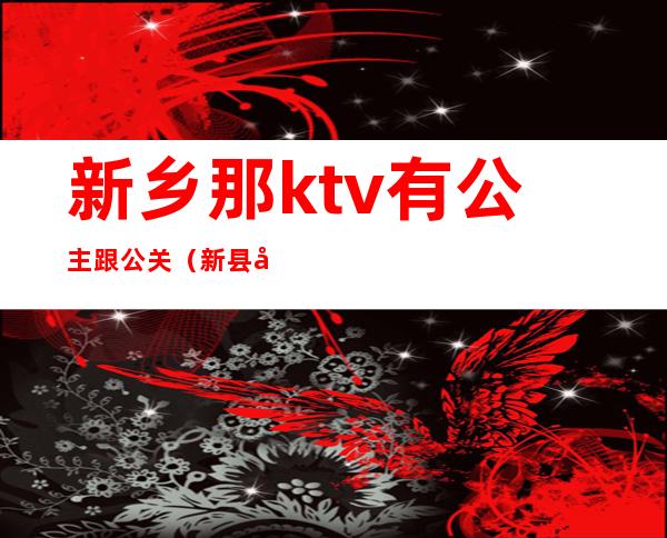 新乡那ktv有公主跟公关(新县哪个ktv有公主)