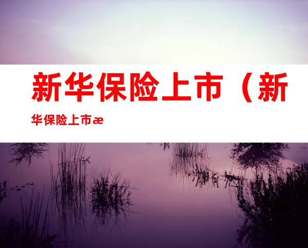 新华保险上市(新华保险上市日期)