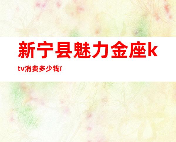 新宁县魅力金座ktv消费多少钱(安宁金石ktv)