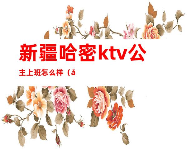 新疆哈密ktv公主上班怎么样（哈密KTV公主）