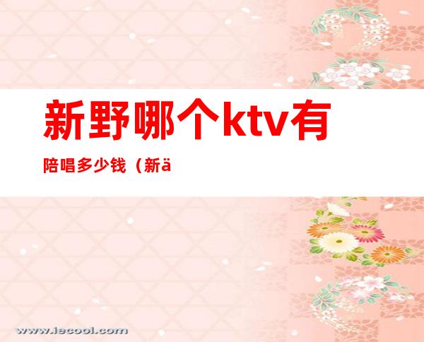 新野哪个ktv有陪唱多少钱(新乡ktv陪唱价格)