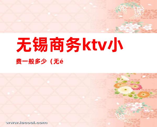 无锡商务ktv小费一般多少(无锡ktv消费)