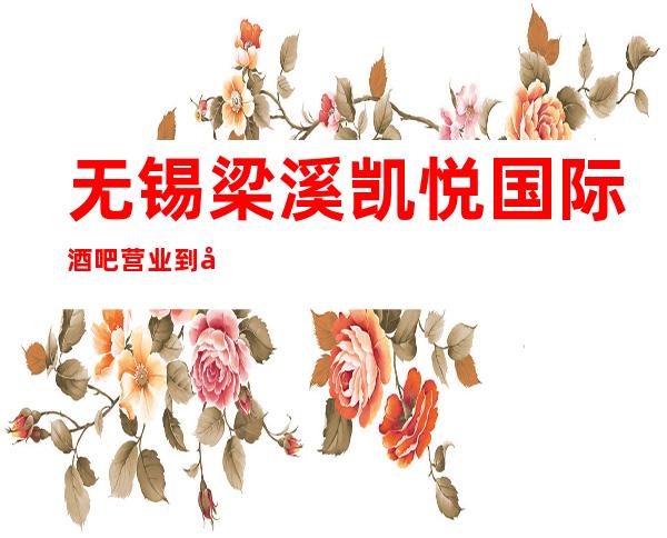 无锡梁溪凯悦国际酒吧营业到几点，凯悦国际酒吧乱不乱的？