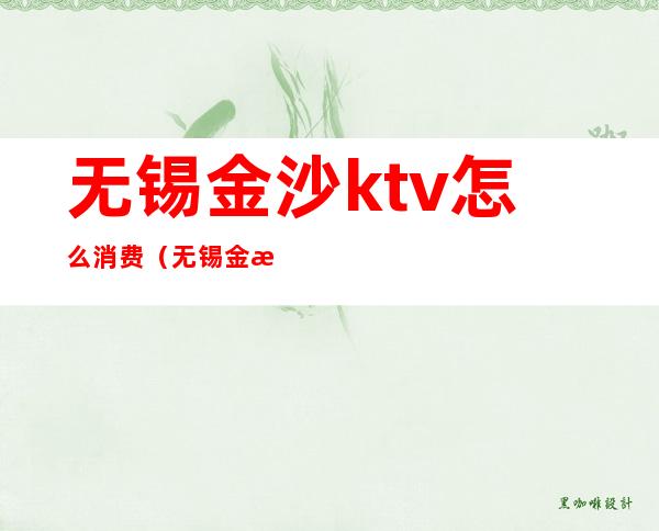 无锡金沙ktv怎么消费(无锡金沙ktv怎么消费的)