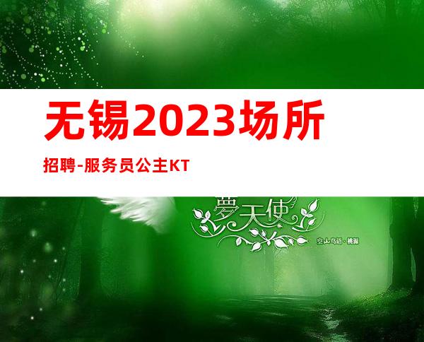 无锡2023场所招聘-服务员公主KTV人才招募中(高薪）