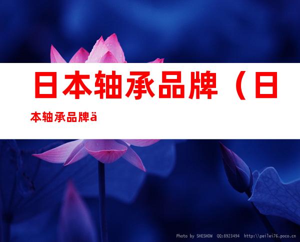 日本轴承品牌(日本轴承品牌价格)