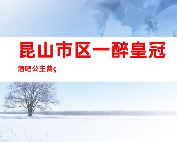 昆山市区一醉皇冠酒吧公主费用多少？软座预定方式。