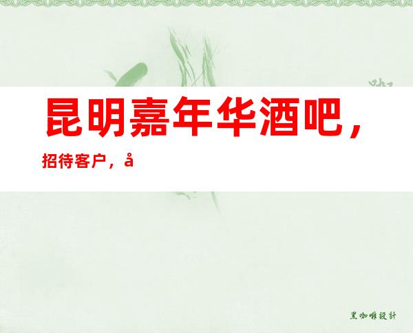 昆明嘉年华酒吧,招待客户,倍有范儿