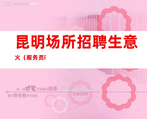 昆明场所招聘 生意火(服务员)工资当天发放