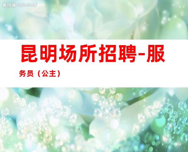 昆明场所招聘-服务员(公主)长期招人「备战2023年」