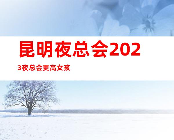 昆明夜总会2023夜总会更高女孩无费用