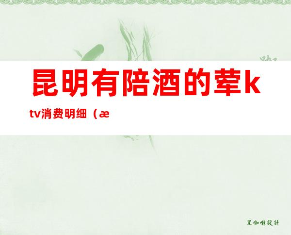 昆明有陪酒的荤ktv消费明细(昆明适合一个人去荤ktv)