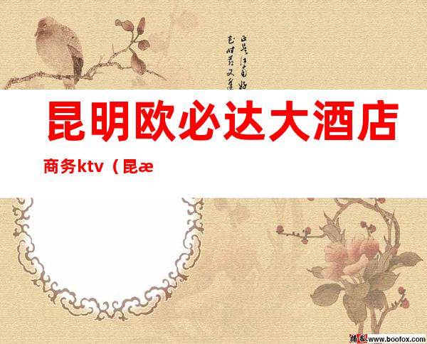 昆明欧必达大酒店商务ktv(昆明欧必达大酒店3楼)