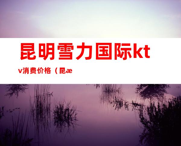 昆明雪力国际ktv消费价格(昆明最高档的ktv)