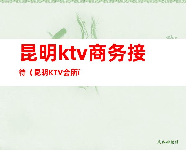 昆明ktv商务接待(昆明KTV会所)