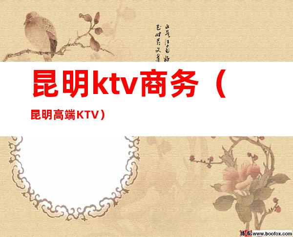 昆明ktv商务(昆明高端KTV)