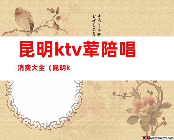 昆明ktv荤陪唱消费大全(昆明ktv多少钱)