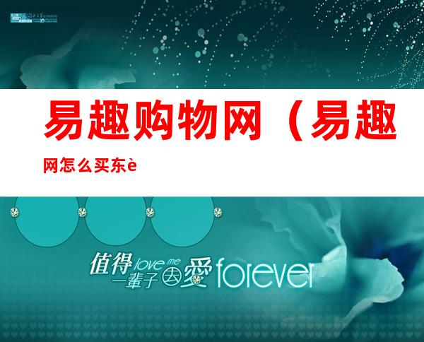 易趣购物网(易趣网怎么买东西)