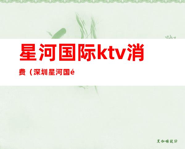 星河国际ktv消费(深圳星河国际KTV会所怎么样)