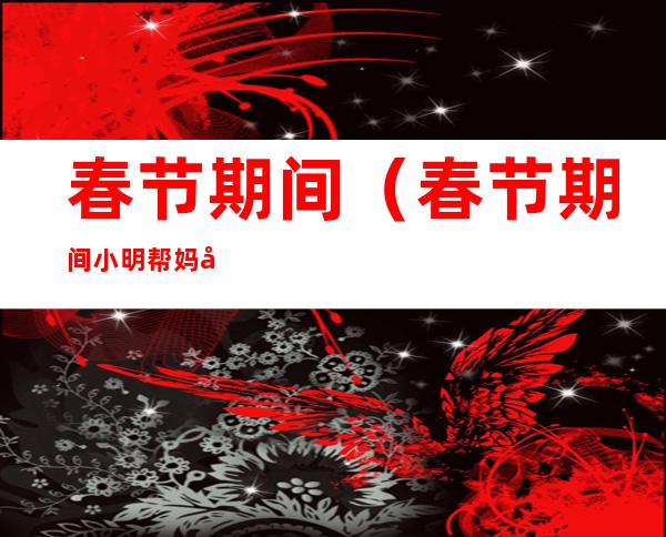 春节期间(春节期间小明帮妈妈在小区里开的生活超市销售年货)