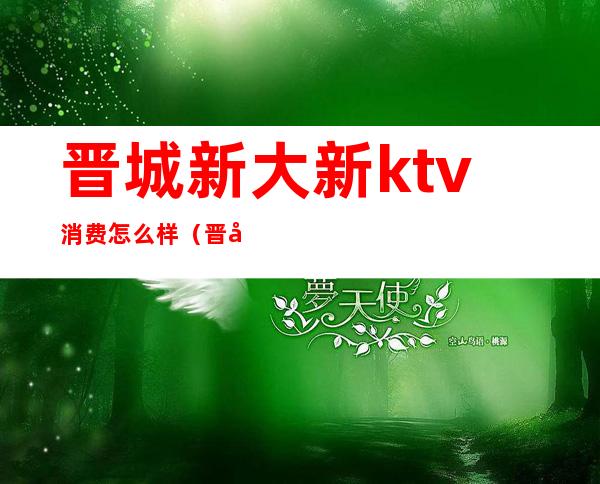 晋城新大新ktv消费怎么样(晋城开发区ktv有哪几家)