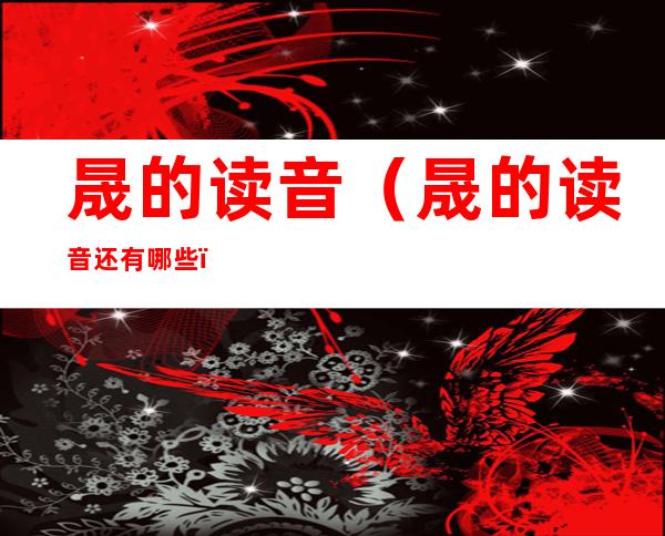 晟的读音（晟的读音还有哪些）