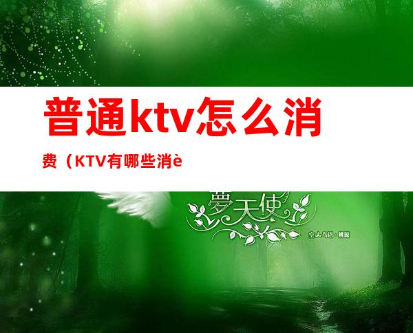 普通ktv怎么消费(KTV有哪些消费)
