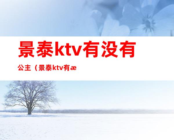 景泰ktv有没有公主(景泰ktv有没有公主房)