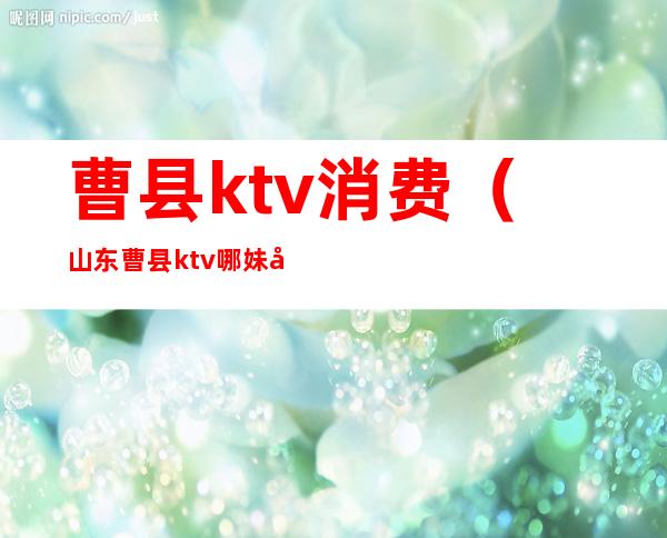 曹县ktv消费(山东曹县ktv哪妹子好)