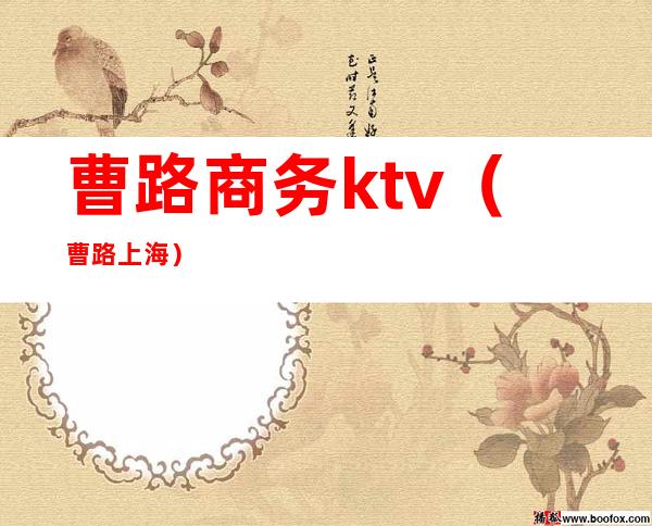 曹路商务ktv(曹路 上海)